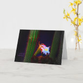 Carte "Fleur de cactus au coucher du soleil n°105" Photo (Fleur jaune)