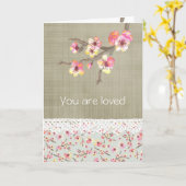 Carte Fleur de cerise (Fleur jaune)