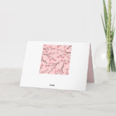 Carte Fleur de cerise (Dos)