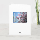 Carte Fleur de cerisier (Dos)