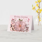 Carte Fleur de cerisier (Fleur jaune)