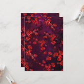 Carte Fleur de Cerisier 3 (Devant/Arrière en situation)