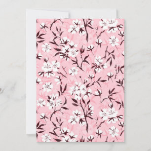 Carte Fleur de cerisier blanc