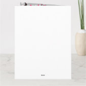 Carte Fleur de cerisier élégante rose blanc pour anniver (Dos)