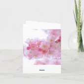 Carte Fleur de cerisier rose - Bonne fête des mères (Dos)