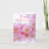 Carte Fleur de cerisier rose - Bonne fête des mères (Devant)