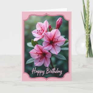 Carte Fleur de Cerisier Rose Douce