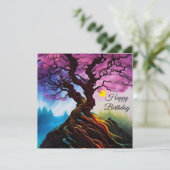 Carte Fleur de cerisiers Arbre de vie (Debout devant)