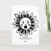 Carte Fleur de chant - Bonne chanson d'anniversaire (Dos)