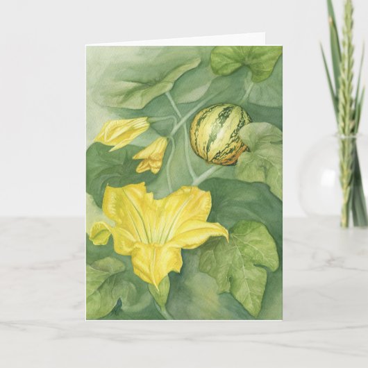 Carte Fleur de citrouille (Devant)