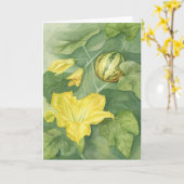 Carte Fleur de citrouille (Fleur jaune)