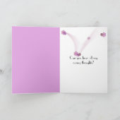 Carte Fleur de cône rose (Intérieur)