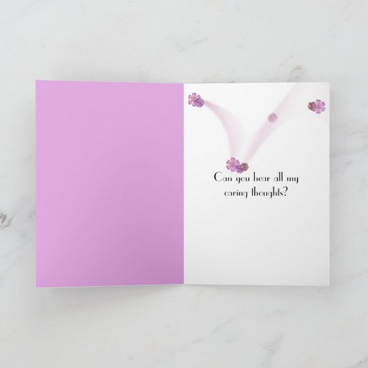 Carte Fleur de cône rose (Intérieur)