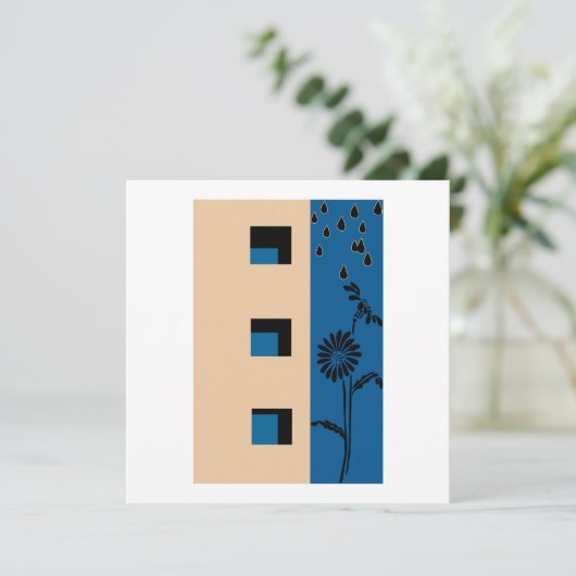 Carte Fleur de construction (Debout devant)