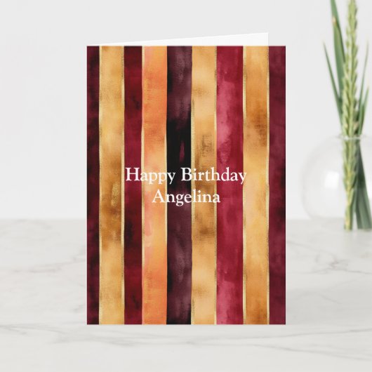 Carte Fleur de crème dorée Anniversaire (Devant)