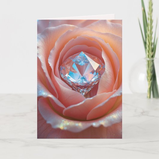 Carte Fleur de cristal Blushfire (Devant)