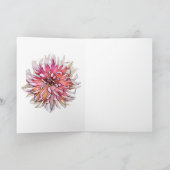 CARTE FLEUR DE DAHLIA (Intérieur)