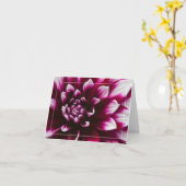 Carte Fleur de dahlia (Fleur jaune)