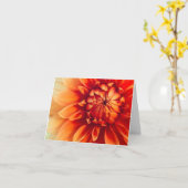 Carte Fleur de dahlia (Cachée) (Fleur jaune)