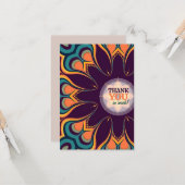 Carte Fleur de déesse Merci (Devant/Arrière en situation)