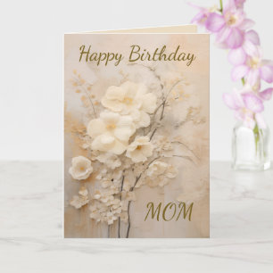 Carte Fleur de dentelle vintage shabby chic joyeux anniv