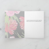 Carte Fleur de dessin animé Tu me manques (Intérieur)