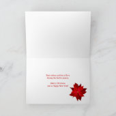 Carte Fleur de fils et joyeux Noël holly (Intérieur)