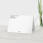 Carte Fleur de fleurs dans Ginza (Dos)