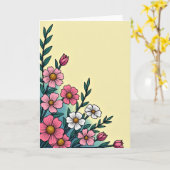 Carte Fleur de Floral Corner (Fleur jaune)