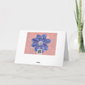 Carte Fleur de foi Belle Fleur et Écriture (Dos)