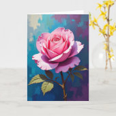 Carte Fleur de Fuchsia Joyeuse (Fleur jaune)