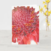 Carte Fleur de gingembre (Fleur jaune)