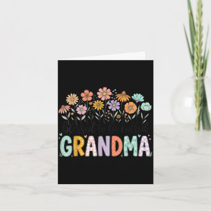 Carte Fleur de grand-mère bénie pour la fête des mères