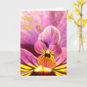 Carte Fleur de la fête des mères (Fleur jaune)