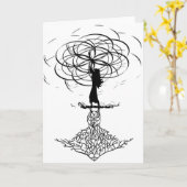 Carte Fleur de la vie (Fleur jaune)