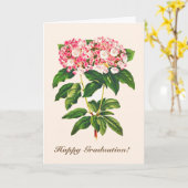 Carte Fleur de Laurier de Montagne Botanique Vintage (Fleur jaune)