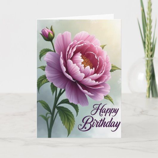 Carte Fleur de Lavande Élégante (Devant)