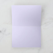 Carte Fleur de lavande ne vous inquiétez pas Abee heureu (Intérieur)