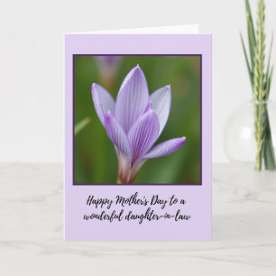 Carte Fleur de Lavande Rayée