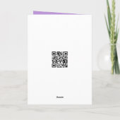 Carte Fleur de lilas d'anniversaire reflétée dans une go (Dos)