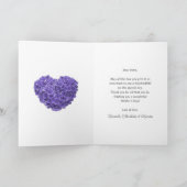 Carte Fleur de lilas rustique dentelle Hydrangea Fête de (Intérieur)