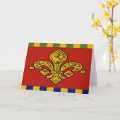Carte Fleur De Lis (Fleur jaune)