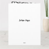 Carte Fleur de Lis noir et blanc Afro-Américain soeur (Dos)