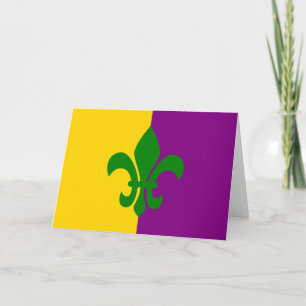 Carte Fleur de Lis verte