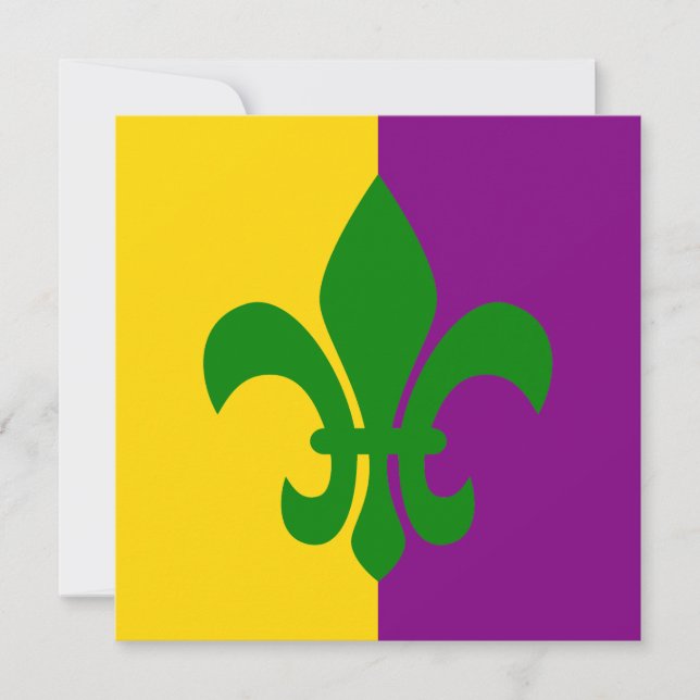 Carte Fleur de Lis verte (Devant)
