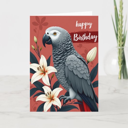 Carte Fleur de l'Oiseau Suave (Devant)