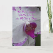 Carte Fleur de l'orchidée future maman pour la fête des (Devant)