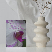 Carte Fleur de l'orchidée future maman pour la fête des