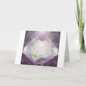 Carte Fleur de lotus blanc heureux anniversaire (Dos)