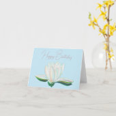 Carte Fleur de Lotus Blanc Lumineuse (Fleur jaune)